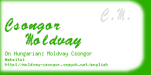 csongor moldvay business card